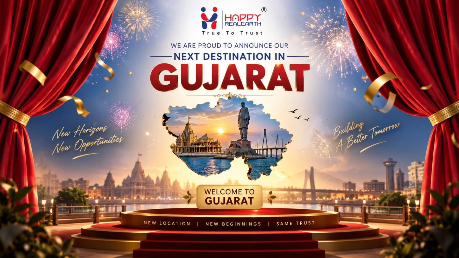 Happy Realearth - Welcome to Gujarat announcement